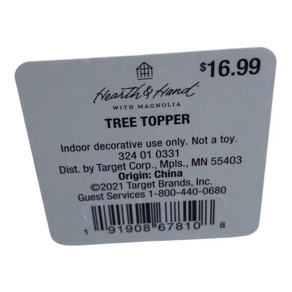 Hearth & Hand by Magnolia Antique Copper Metal Star Christmas Tree Topper🎄🌟 - Picture 5 of 5